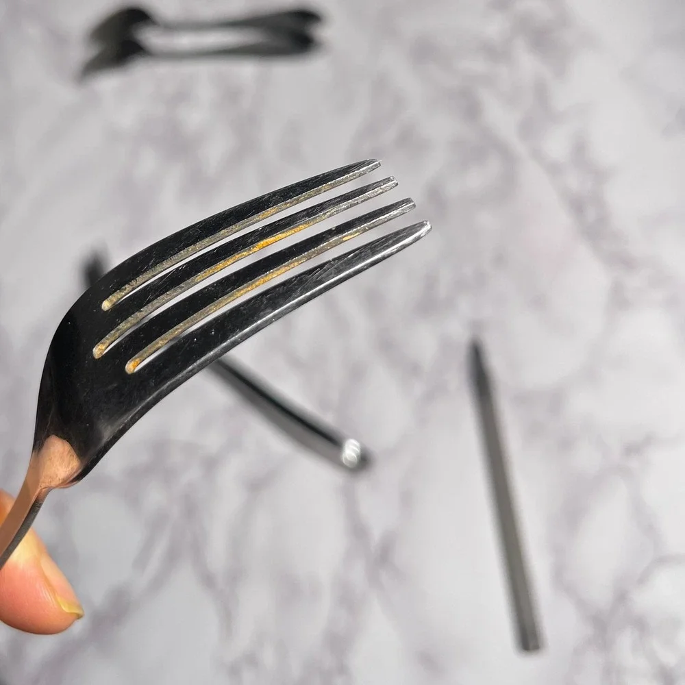 Towle Stainless Steel Flatware Teardrop Tip Mixed Set Knives Forks Spoons